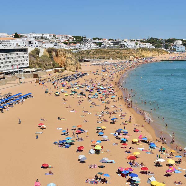 Albufeira sandy beach