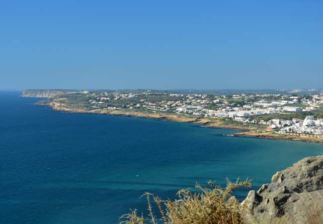 The view looking westwards with Sagres