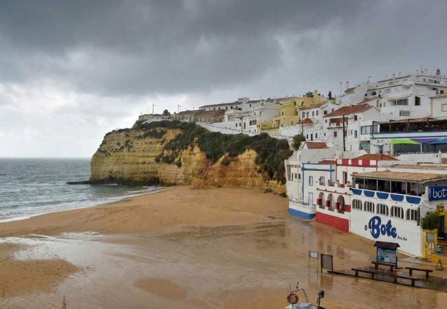 Carvoeiro an einem regnerischen Tag