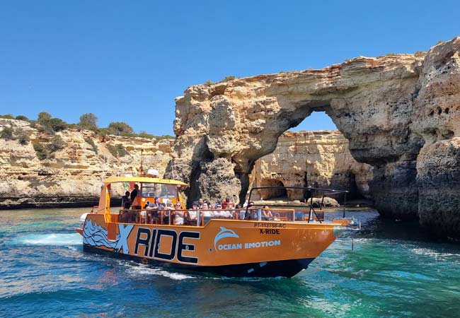 Arco da Albandeira Algarve X ride boat