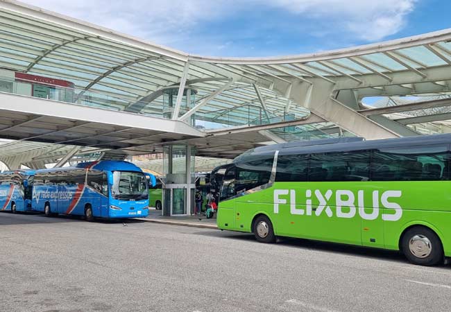 Viajar en autobús interurbano en Portugal