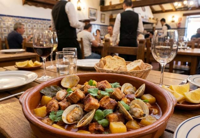 Carne de Porco à Alentejana loule