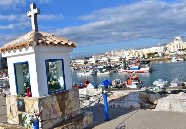 Quarteira fishing harbour