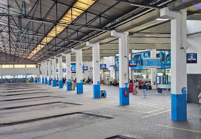 Estación de autobuses  Sete Rios en Lisboa