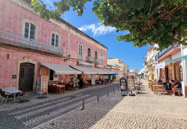 Silves tiled houses