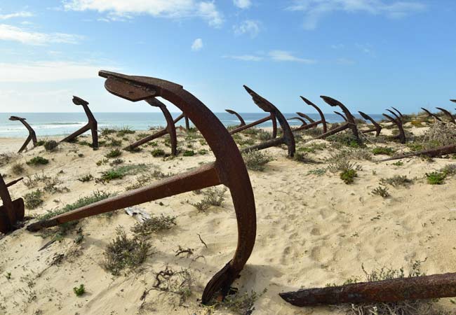 Cemitério das Âncoras Ankerfriedhof algarve