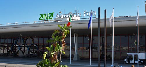 terminal building at Faro airport