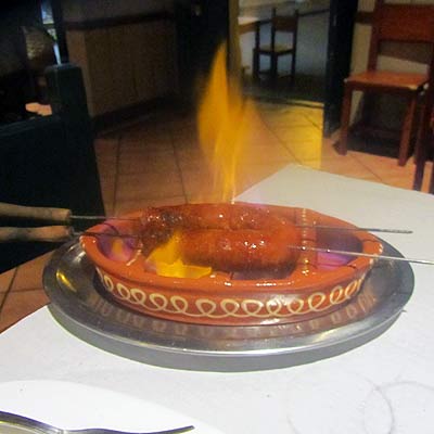 roasting Chorizo
